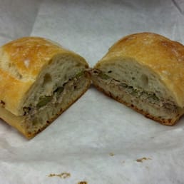 Chicken liver pate sandwich.