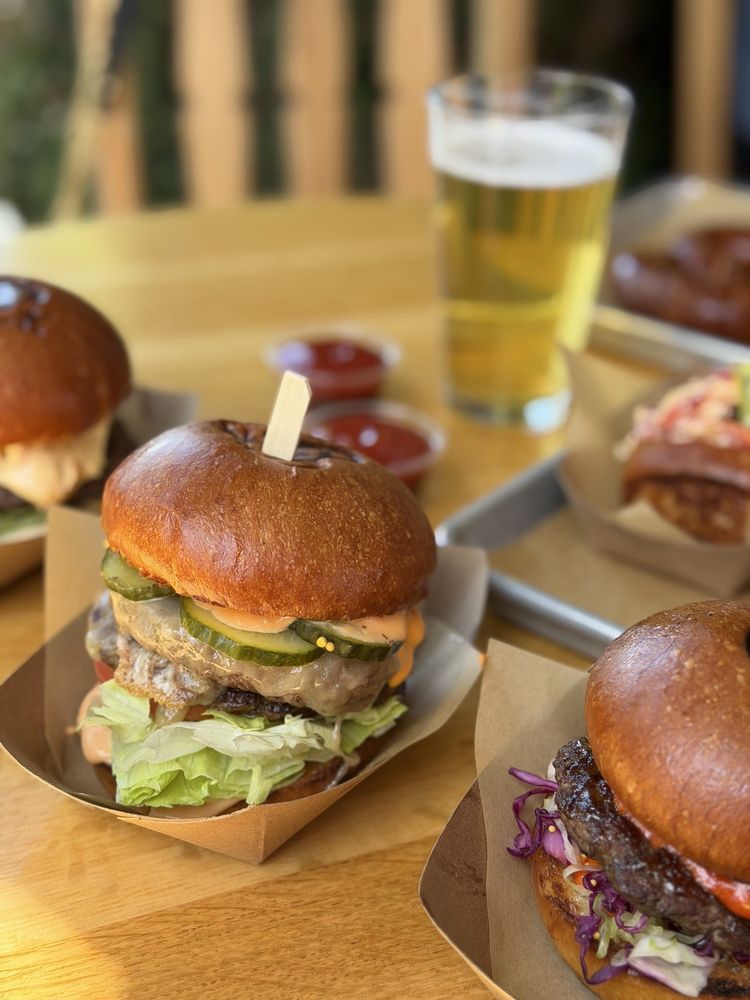 Burgers And Half Bottles Logo