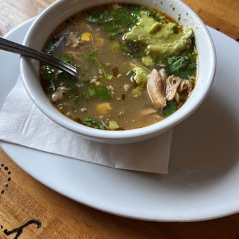 Five Loaves Cafe - GF Mexican Chicken Chili with cilantro and avocado - Bowl - Sandwiches Near Me - Summerville, South Carolina