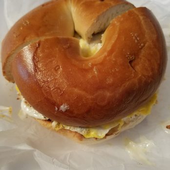 Bagel Cafe - Sausage egg and cheese on a plain bagel - Bagels Near Me - Manchester, New Hampshire Bagel Cafe - Sausage egg and cheese on a plain bagel - Bagels Near Me - Manchester, New Hampshire