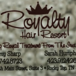 Royalty Hair Resort - Business card