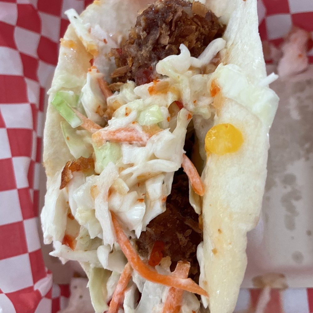 Shake Station - Hawaiian Shrimp Tacos made with Coconut Shrimp - American Near Me - Ellenton, Florida Shake Station - Hawaiian Shrimp Tacos made with Coconut Shrimp - American Near Me - Ellenton, Florida