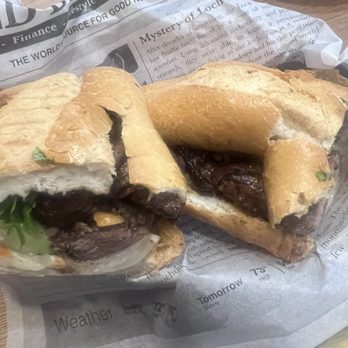 Hanoi 36 Streets - Stir fry steak banh mi - Vietnamese Near Me - Woodland, California Hanoi 36 Streets - Stir fry steak banh mi - Vietnamese Near Me - Woodland, California