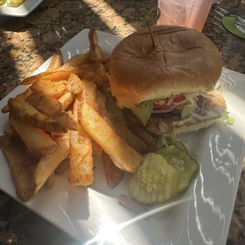 BRU Burger Bar - Indianapolis - Veggie burger with fries - Burgers Near Me - Indianapolis, Indiana
