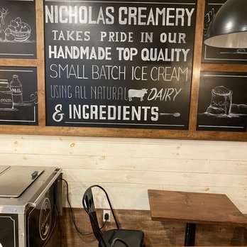 Nicholas Creamery - a microwave and a table - Ice Cream & Frozen Yogurt Near Me - Atlantic Highlands, New Jersey Nicholas Creamery - a microwave and a table - Ice Cream & Frozen Yogurt Near Me - Atlantic Highlands, New Jersey
