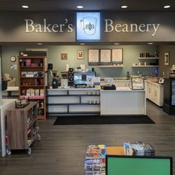 The counter, deep inside the bookstore