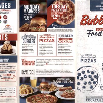 Bubba's 33 - menu 1 of 2 - Burgers Near Me - Albuquerque, New Mexico Bubba's 33 - menu 1 of 2 - Burgers Near Me - Albuquerque, New Mexico