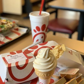 Chick-fil-A - Lunch! Free ice cream when you check in on Yelp! - Fast Food Near Me - Azusa, California Chick-fil-A - Lunch! Free ice cream when you check in on Yelp! - Fast Food Near Me - Azusa, California