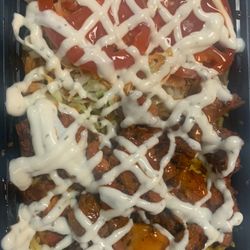 Halal chicken over rice