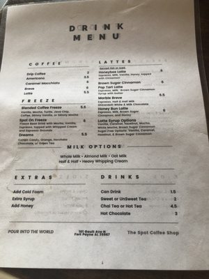 Menu photo 4 The Spot Coffee Shop Fort Payne, AL Menu photo 4 The Spot Coffee Shop Fort Payne, AL