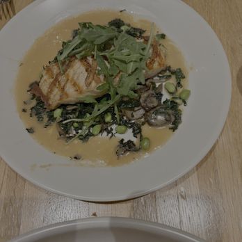 True Food Kitchen - Norwegian Salmon with wild Mushroom - New American Near Me - Reston, Virginia