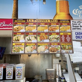 La Paisanita - Updated menu! - Tacos Near Me - Dallas, Texas La Paisanita - Updated menu! - Tacos Near Me - Dallas, Texas