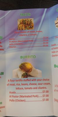 Menu photo 6 El Taco Mex Orange Park, FL