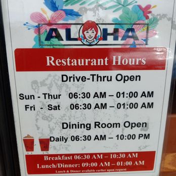 Wendy's - Hours of operation - Fast Food Near Me - Pearl City, Hawaii Wendy's - Hours of operation - Fast Food Near Me - Pearl City, Hawaii