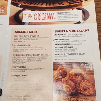 Outback Steakhouse - Menu - Steakhouses Near Me - Miami, Florida