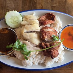 Chicken Duo Combo (Poached & Crispy)