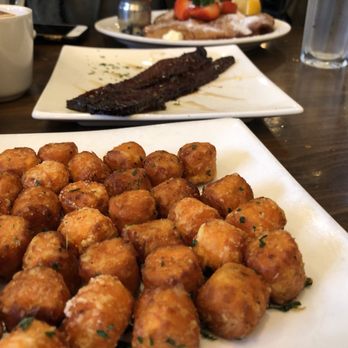 Sweet Maple - sweet potato tots with millionaire's bacon in the back - American Near Me - San Francisco, California