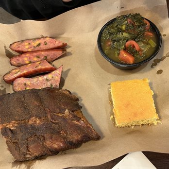 Mission BBQ - Jalapeño Sausage, Ribs, Collard Greens, Cornbread - Barbeque Near Me - Henderson, Nevada Mission BBQ - Jalapeño Sausage, Ribs, Collard Greens, Cornbread - Barbeque Near Me - Henderson, Nevada