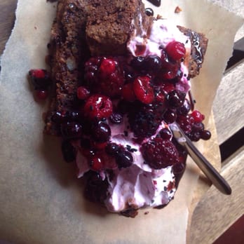 North Tea Power - Banana bread with walnut, natural yoghurt and berries. One word, delicious! - Coffee & Tea Near Me - Manchester, XGM North Tea Power - Banana bread with walnut, natural yoghurt and berries. One word, delicious! - Coffee & Tea Near Me - Manchester, XGM