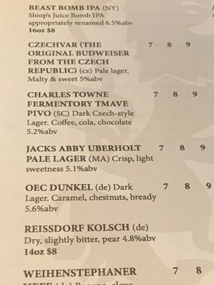 Menu photo 5 Beast Fishkill, NY