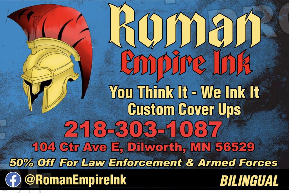 ROMAN EMPIRE INK Updated October 2024 Request an Appointment 104