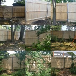 Moldy fence installation - replacement Moldy fence installation - replacement