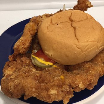 Cole's Ice Cream - Huge Tenderloin sandwich at Cole's (tender flavor in every bite!) - American Near Me - Slater, Iowa