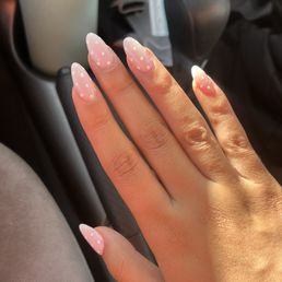 Full-set acrylic nails Full-set acrylic nails