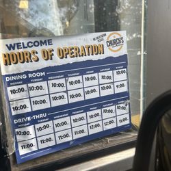 Church's Chicken - Business Hours
