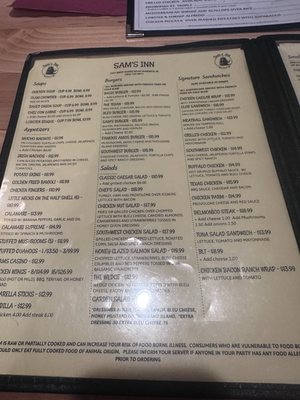 Menu photo 2 Sam's Inn Warwick, RI Menu photo 2 Sam's Inn Warwick, RI