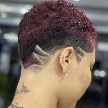 Your Hair N More Full Service Studio's - Female Taper with light designs - Barbers Near Me - Long Beach, California Your Hair N More Full Service Studio's - Female Taper with light designs - Barbers Near Me - Long Beach, California