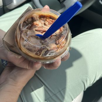 Culver's - Chocolate turtle (already had a few delicious bites!) - Burgers Near Me - Anderson, South Carolina