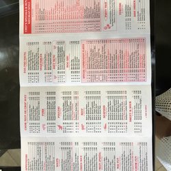 China Wok - I don't recommend this place but doing a community service here by adding their menu. It's not posted anywhere!