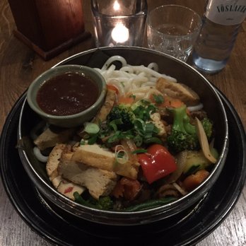 Soy - Udon-noodles, tofu, seitan, mushrooms, vegetables and soy sauce. - Vietnamese Near Me - Berlin, BE Soy - Udon-noodles, tofu, seitan, mushrooms, vegetables and soy sauce. - Vietnamese Near Me - Berlin, BE