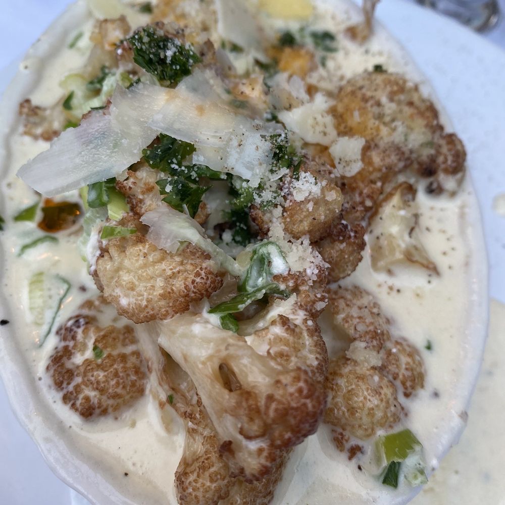 Bistro 46 - Roasted Cauliflower in Creamy mascarpone sauce delicious - New American Near Me - Morristown, New Jersey Bistro 46 - Roasted Cauliflower in Creamy mascarpone sauce delicious - New American Near Me - Morristown, New Jersey
