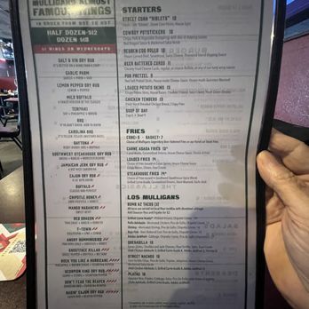 Mulligans - Menu, side 1 - Sports Bars Near Me - Tucson, Arizona