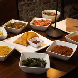 Zoma Expres - Zoma Authentic Ethiopian Spread: Kik, Gomen, Misir, Shiro, GF Injera, Tibs, Timatim Salad, Fassolia, and Atakilt