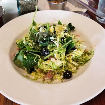 This Little Pig - Shaved Brussel Sprout Salad, blueberries, smoked Peanuts (I asked for on side), pickled onions, goat cheese & lime coconut vinaigrette~ - Pizza Near Me - Clarence, New York This Little Pig - Shaved Brussel Sprout Salad, blueberries, smoked Peanuts (I asked for on side), pickled onions, goat cheese & lime coconut vinaigrette~ - Pizza Near Me - Clarence, New York