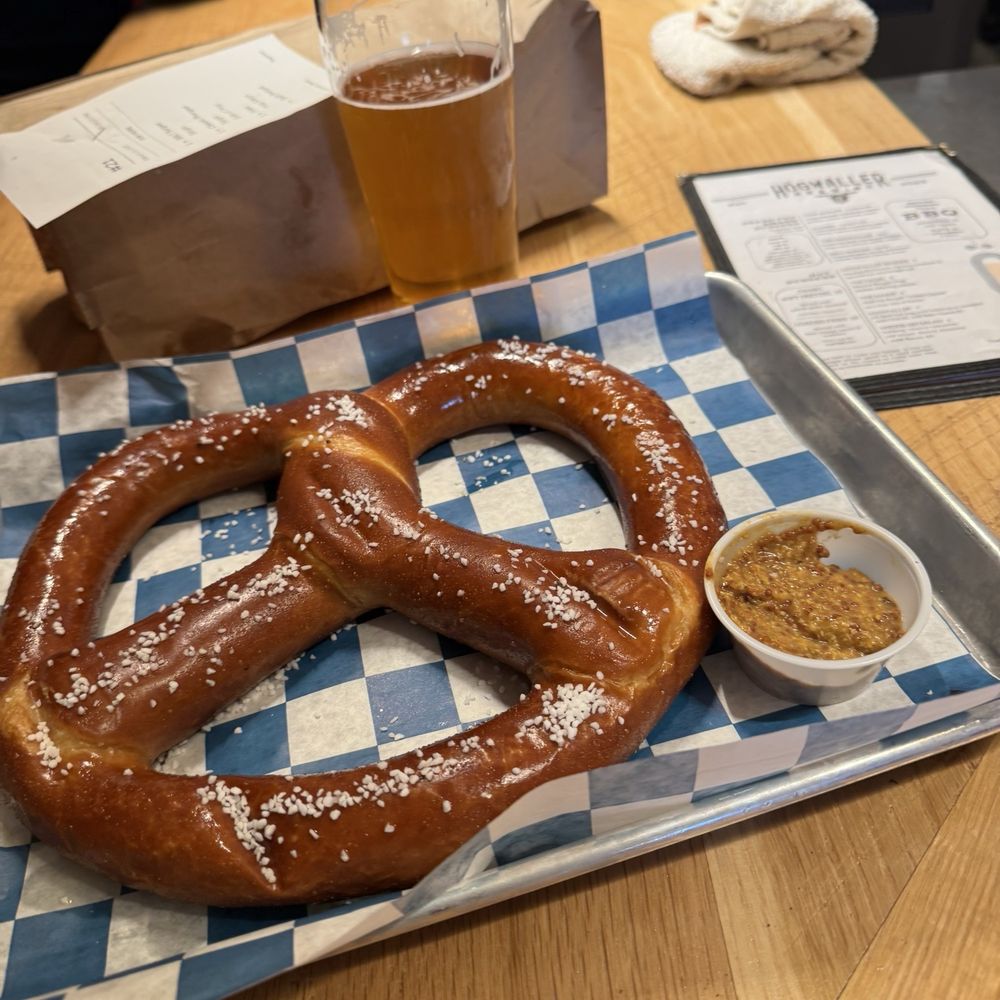 Hogwaller Brewing - Pretzel w Mustard. Delicious! - Brewpubs Near Me - Charlottesville, Virginia Hogwaller Brewing - Pretzel w Mustard. Delicious! - Brewpubs Near Me - Charlottesville, Virginia