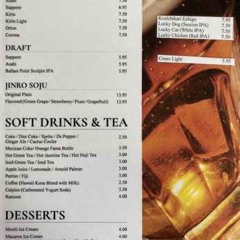 Sushiya - Beers and Soju, Soft Drinks and Tea, Desserts - Sushi Bars Near Me - San Dimas, California