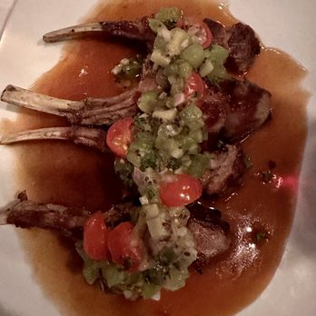 21 Oceanfront - Petite Lamb Chops app, well cooked and delicious sauce - New American Near Me - Newport Beach, California 21 Oceanfront - Petite Lamb Chops app, well cooked and delicious sauce - New American Near Me - Newport Beach, California