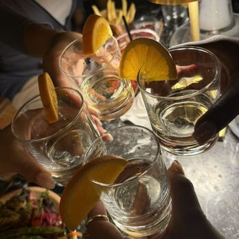 Pera Bistro - TEQUILA SHOTS + ORANGE SLICES - Mediterranean Near Me - Atlanta, Georgia