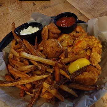 The Salty Mule - Red Shrimp basket with fries. Unreal. - Seafood Near Me - Canton, Georgia The Salty Mule - Red Shrimp basket with fries. Unreal. - Seafood Near Me - Canton, Georgia