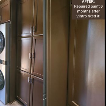 Vintro Cabinets - 6 months after Vintro's paint fix showing beautiful paint repair! - Cabinetry Near Me Vintro Cabinets - 6 months after Vintro's paint fix showing beautiful paint repair! - Cabinetry Near Me