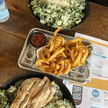 Swine & Sons - Chicken Caesar and fries - Sandwiches Near Me - Orlando, Florida Swine & Sons - Chicken Caesar and fries - Sandwiches Near Me - Orlando, Florida