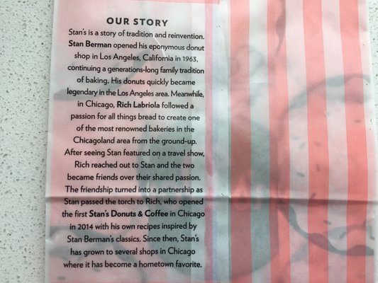 Menu photo 4 Stan's Donuts & Coffee Oak Brook, IL Menu photo 4 Stan's Donuts & Coffee Oak Brook, IL