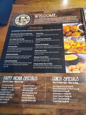 Menu photo 2 Mr Boro's Tavern Springboro, OH Menu photo 2 Mr Boro's Tavern Springboro, OH
