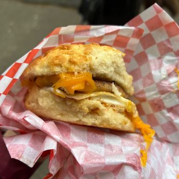 Biscuit Bitch - Biscuit with sausage, egg, and cheese - Breakfast & Brunch Near Me - Seattle, Washington Biscuit Bitch - Biscuit with sausage, egg, and cheese - Breakfast & Brunch Near Me - Seattle, Washington