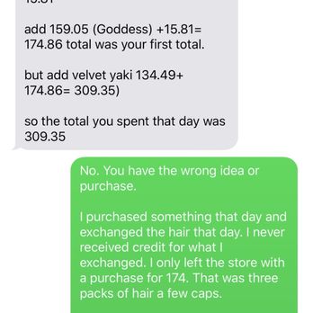 Young's Beauty Supply - YB claims don't match the receipt provided. Moreover, it's CLEAR, I'm thinking I'm charged for 6. Why not say "we didn't charge you for 6"? - Cosmetics & Beauty Supply Near Me - Lansing, Michigan