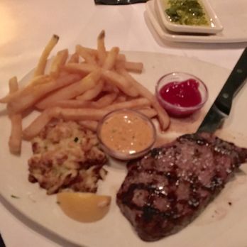 Bonefish Grill - Sirloin and crab cake entree...super good! - Seafood Near Me - Alexandria, Virginia
